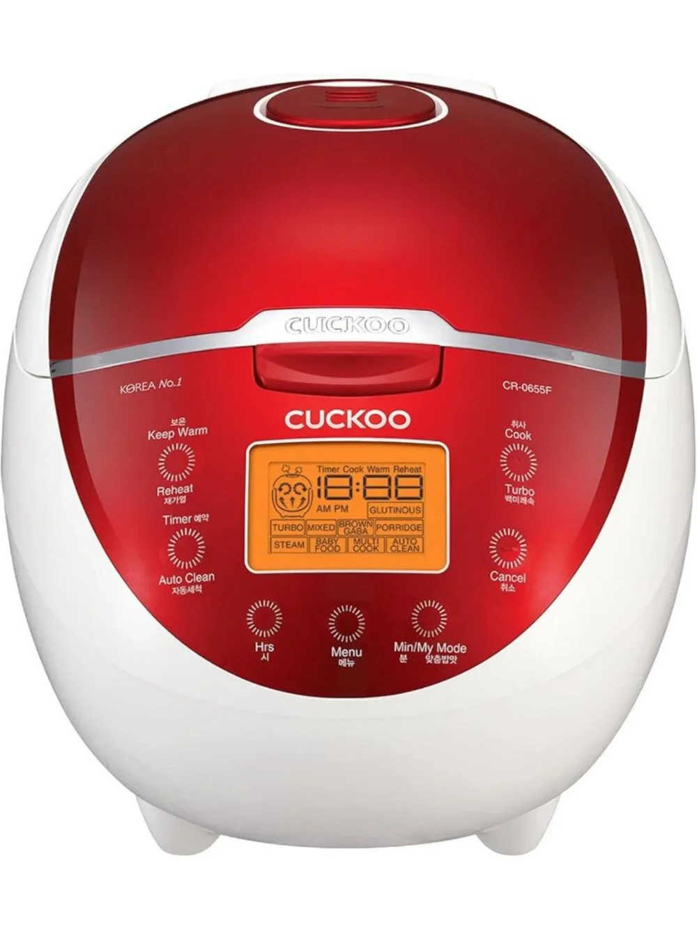 Versatile 6-Cup Rice Cooker & Food Steamer, Fuzzy Logic, Non-Stick Pot, 8 Modes